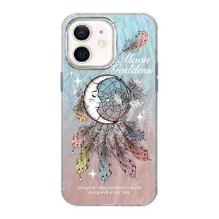 For iPhone 12 Illustration Pattern Radiation Design Full Coverage Shockproof Phone Case(Wind Chimes)