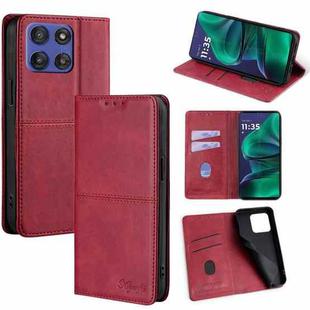 For Motorola Moto G Stylus 5G 2025 Cow Texture Magnetic Leather Phone Case(Red)