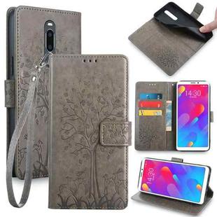 For Meizu V8 Pro Tree & Deer Embossed Leather Phone Case(Grey)