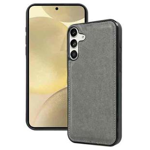 For Samsung Galaxy S24+ 5G Cowhide Texture Back Cover Phone Case(Grey)