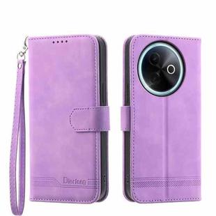 For vivo Y39 5G Dierfeng Dream Line TPU Hybrid PU Leather Phone Case(Purple)