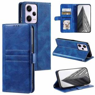 For Xiaomi Redmi Note 12 Pro 5G Simple 6-Card Wallet Leather Phone Case(Blue)