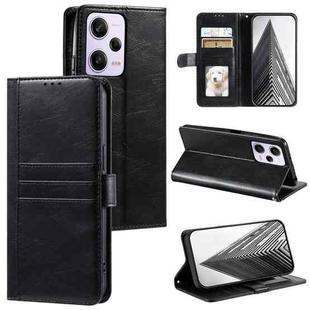 For Xiaomi Redmi Note 12 Pro 5G Simple 6-Card Wallet Leather Phone Case(Black)