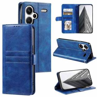 For Xiaomi Redmi Note 13 Pro+ Simple 6-Card Wallet Leather Phone Case(Blue)