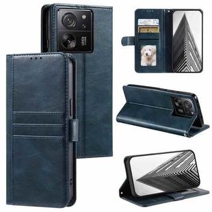 For Xiaomi Redmi K60 Ultra Simple 6-Card Wallet Leather Phone Case(Navy Blue)