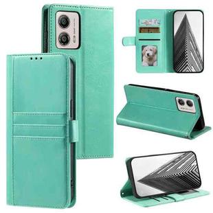 For Motorola Moto G53 5G Simple 6-Card Wallet Leather Phone Case(Green)