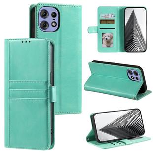 For Motorola Edge 50 Pro Simple 6-Card Wallet Leather Phone Case(Green)