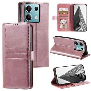 For Motorola Edge 60 Fusion Simple 6-Card Wallet Leather Phone Case(Rose Gold)