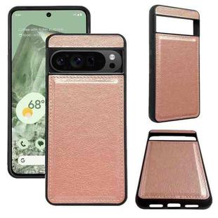 For Google Pixel 9 Pro XL Cowhide Texture Back Cover Phone Case(Rose Gold)