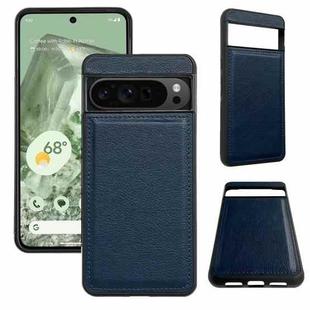 For Google Pixel 9 Pro XL Cowhide Texture Back Cover Phone Case(Royal Blue)