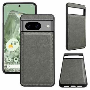 For Google Pixel 8 Cowhide Texture Back Cover Phone Case(Grey)