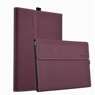 For Microsoft Surface Pro 10 Cloth Texture PC Tablet Protective Case(Wine Red)