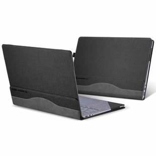 For Microsoft Surface Laptop 6 13.5 inch Laptop PU Leather Protective Case(Space Ash)