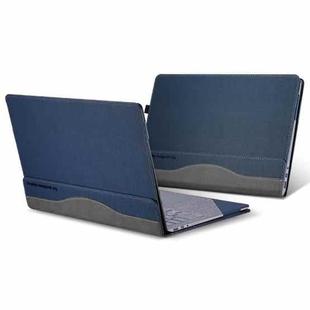 For Microsoft Surface Laptop 6 13.5 inch Laptop PU Leather Protective Case(Deep Blue)