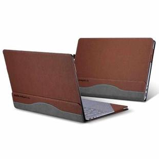 For Microsoft Surface Laptop 6 13.5 inch Laptop PU Leather Protective Case(Brown)