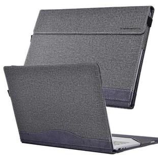 For Lenovo ThinkPad X1 Yoga Gen 8 14 inch Cloth Texture Laptop Leather Protective Case(Space Ash)