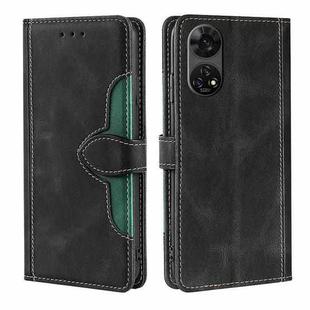 For Motorola Moto G Stylus 5G 2024 Skin Feel Magnetic Buckle Leather Phone Case(Black)