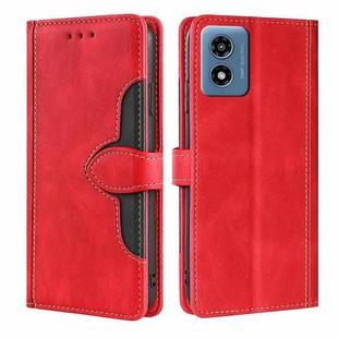 For Motorola Moto G 5G / G Play 5G 2024 Skin Feel Magnetic Buckle Leather Phone Case(Red)