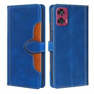 For Motorola Edge 50 Fusion 5G Skin Feel Magnetic Buckle Leather Phone Case(Blue)