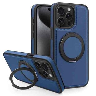 For iPhone 15 Pro Max Yashi 360 Degree Rotating MagSafe Bracket Phone Case(Blue)