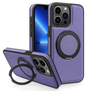 For iPhone 13 Pro Yashi 360 Degree Rotating MagSafe Bracket Phone Case(Purple)