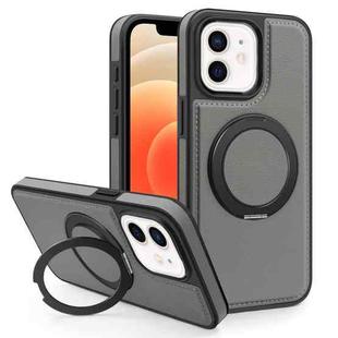 For iPhone 12 Yashi 360 Degree Rotating MagSafe Bracket Phone Case(Grey)
