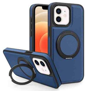 For iPhone 12 Yashi 360 Degree Rotating MagSafe Bracket Phone Case(Blue)