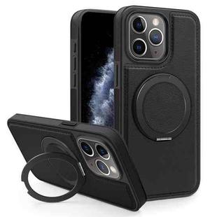 For iPhone 11 Pro Max Yashi 360 Degree Rotating MagSafe Bracket Phone Case(Black)