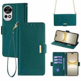 For Huawei nova 12 Pro / 12 Ultra Crossbody Chain Leather Phone Case(Green)