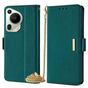 For Huawei Pura 70 Ultra 5G Crossbody Chain Leather Phone Case(Green)