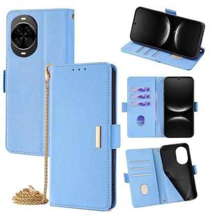 For Huawei nova 14 5G Crossbody Chain Leather Phone Case(Blue)