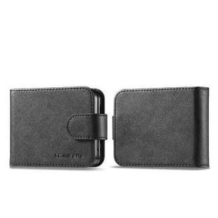 For Samsung Galaxy Z Flip6 5G LC.IMEEKE Calf Texture Leather Phone Case(Black)