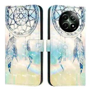 For Realme 12 5G Global 3D Painting Horizontal Flip Leather Phone Case(Dream Wind Chimes)