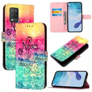 For Realme 8 5G /  9 5G India / V13 5G 3D Painting Horizontal Flip Leather Phone Case(Chasing Dreams)