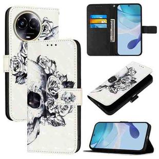 For Realme 11 5G Global / 11x 5G 3D Painting Horizontal Flip Leather Phone Case(Skull)