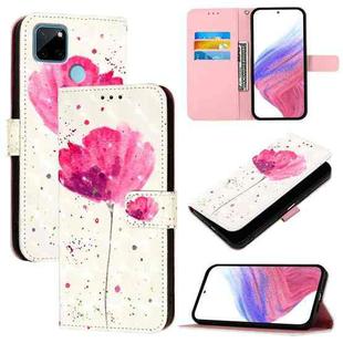 For Realme C21Y 3D Painting Horizontal Flip Leather Phone Case(Flower)