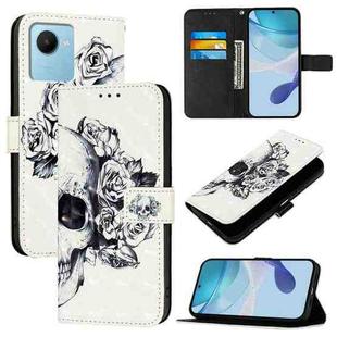 For Realme C30 4G / Narzo 50i Prime / C30s 3D Painting Horizontal Flip Leather Phone Case(Skull)