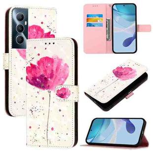 For Realme C65 4G Global 3D Painting Horizontal Flip Leather Phone Case(Flower)