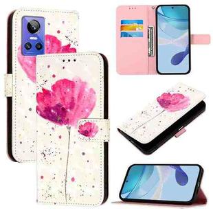 For Realme GT Neo 3 3D Painting Horizontal Flip Leather Phone Case(Flower)