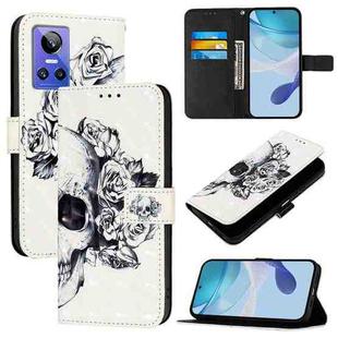 For Realme GT Neo 3 3D Painting Horizontal Flip Leather Phone Case(Skull)