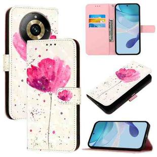 For Realme Narzo 60 Pro Global 3D Painting Horizontal Flip Leather Phone Case(Flower)
