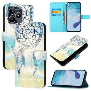 For Realme Note 50 / C51 / C53 / Narzo N53 3D Painting Horizontal Flip Leather Phone Case(Dream Wind Chimes)