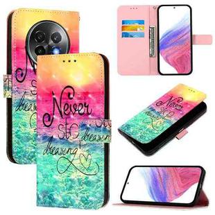 For Realme 13+ 5G Global 3D Painting Horizontal Flip Leather Phone Case(Chasing Dreams)