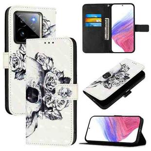 For Realme GT7 Pro 5G 3D Painting Horizontal Flip Leather Phone Case(Skull)