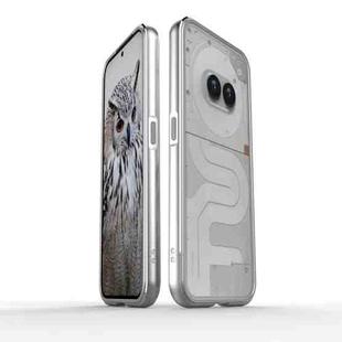 For Nothing Phone 2a Aurora Series Metal Frame Protective Phone Case(Silver)