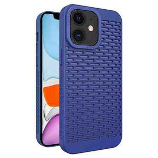 For iPhone 11 Hollow Heat Dissipation TPU Phone Case(Blue)