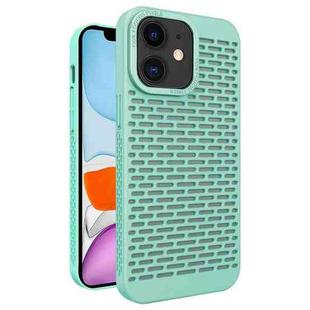 For iPhone 11 Hollow Heat Dissipation TPU Phone Case(Green)