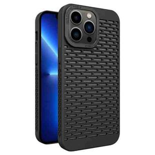 For iPhone 13 Pro Hollow Heat Dissipation TPU Phone Case(Black)