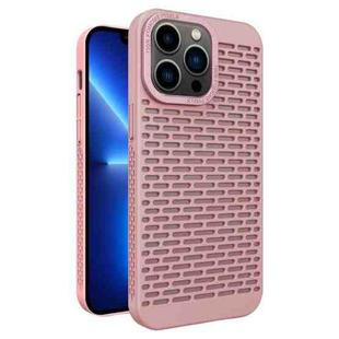 For iPhone 13 Pro Hollow Heat Dissipation TPU Phone Case(Pink)