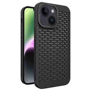 For iPhone 14 Hollow Heat Dissipation TPU Phone Case(Black)